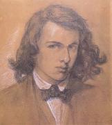 Dante Gabriel Rossetti Self-Portrait (mk28) oil painting on canvas